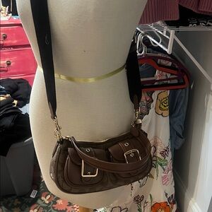 Coach Two-Tone Brown Shoulder Bag